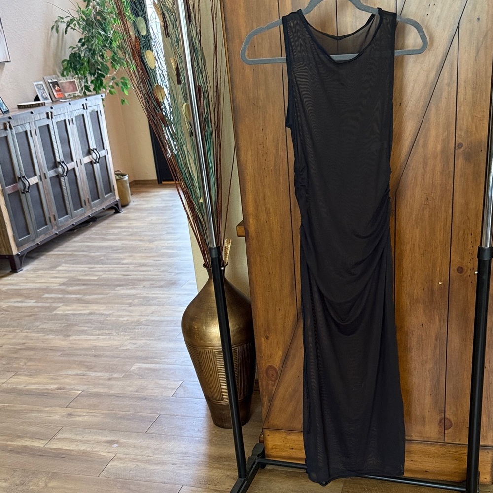Sheer black coverup